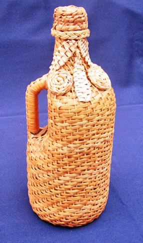 К. Федоренко. Пляшка. Лоза, плетіння